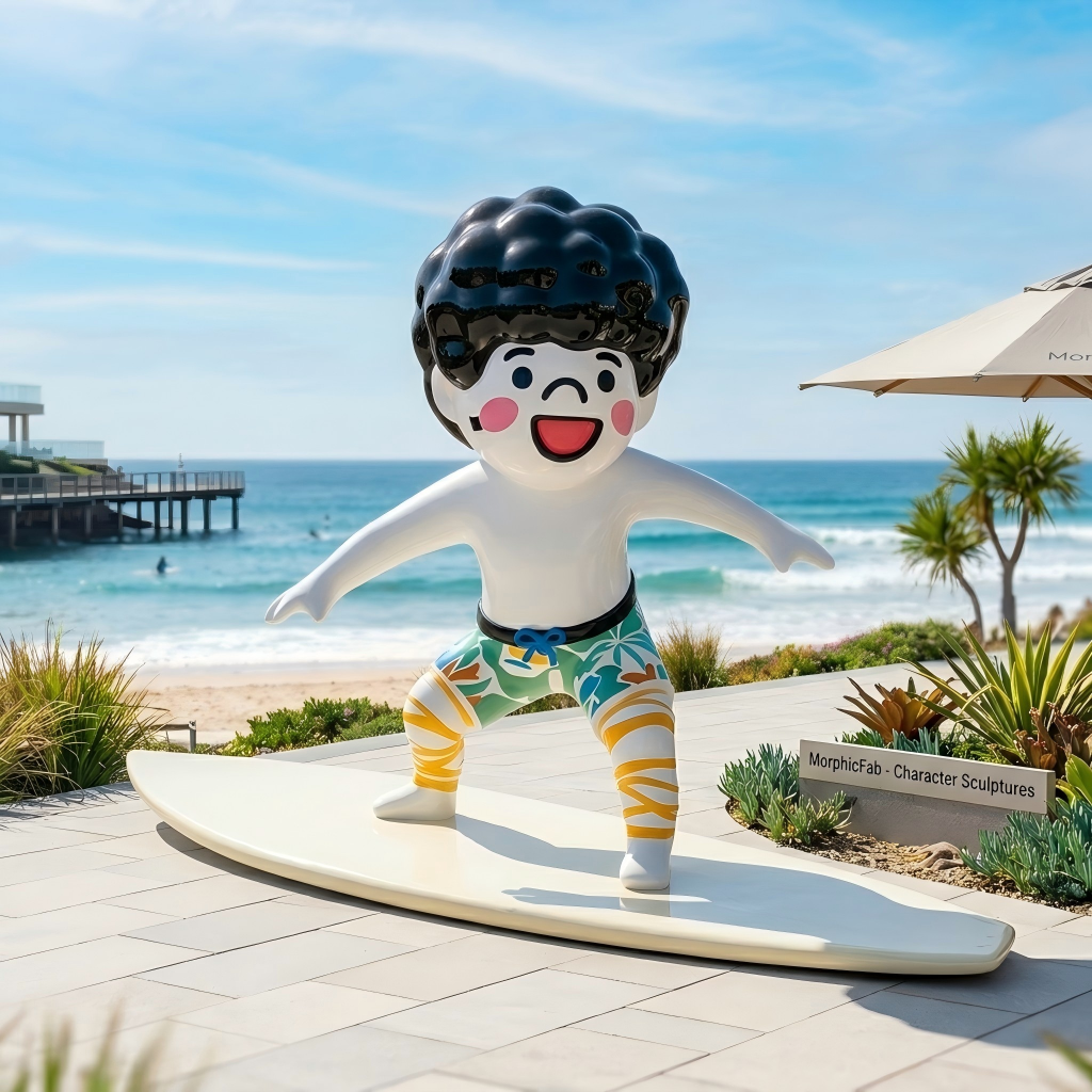 large custom frp mascot sculpture theme park installation