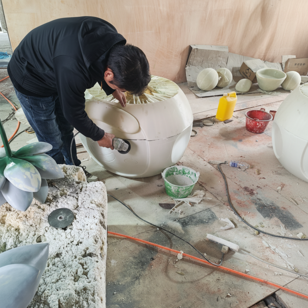 打磨作业场景净化图