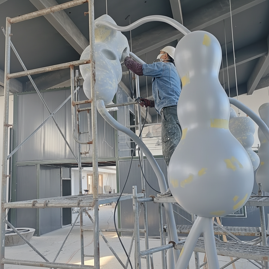 雕塑喷涂场景净化图